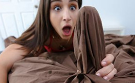 Dirty Teen Gets Surprised with the Size of her Stepbrother's Hard Cock